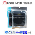 Clear Logo Printed Packaging Clothing Stand up Plastic Bag
